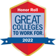 Greatest Colleges to Work For Honor Roll 2022