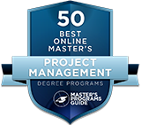 Master's Program Guide top 50 institutions for online Master of Project Management degree programs of 2018.