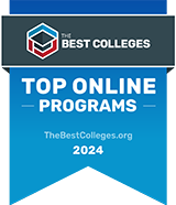 thebestcolleges.org Top Online Programs 2024 badge